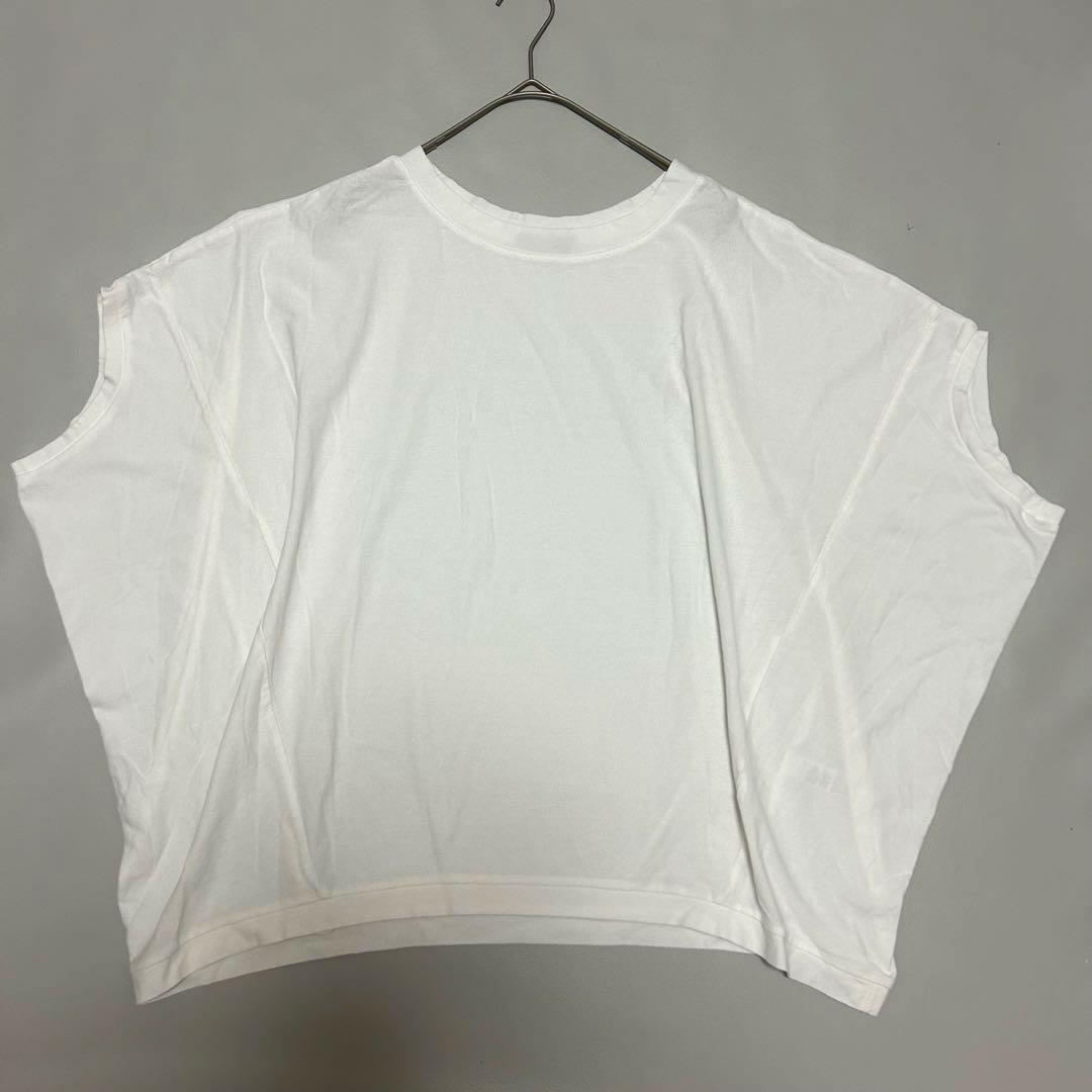 美品✨ミズイロインド 24SSドルマンTシャツ オーバーシャツ クルーネック 白