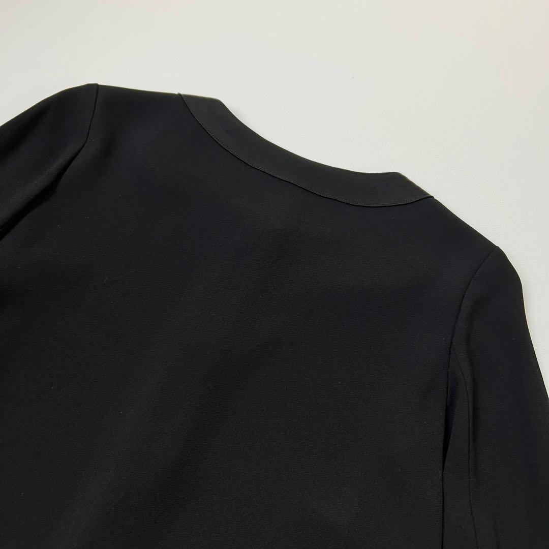美品　agnes b アニエスベー　ノーカラージャケット　カーディガン　薄手