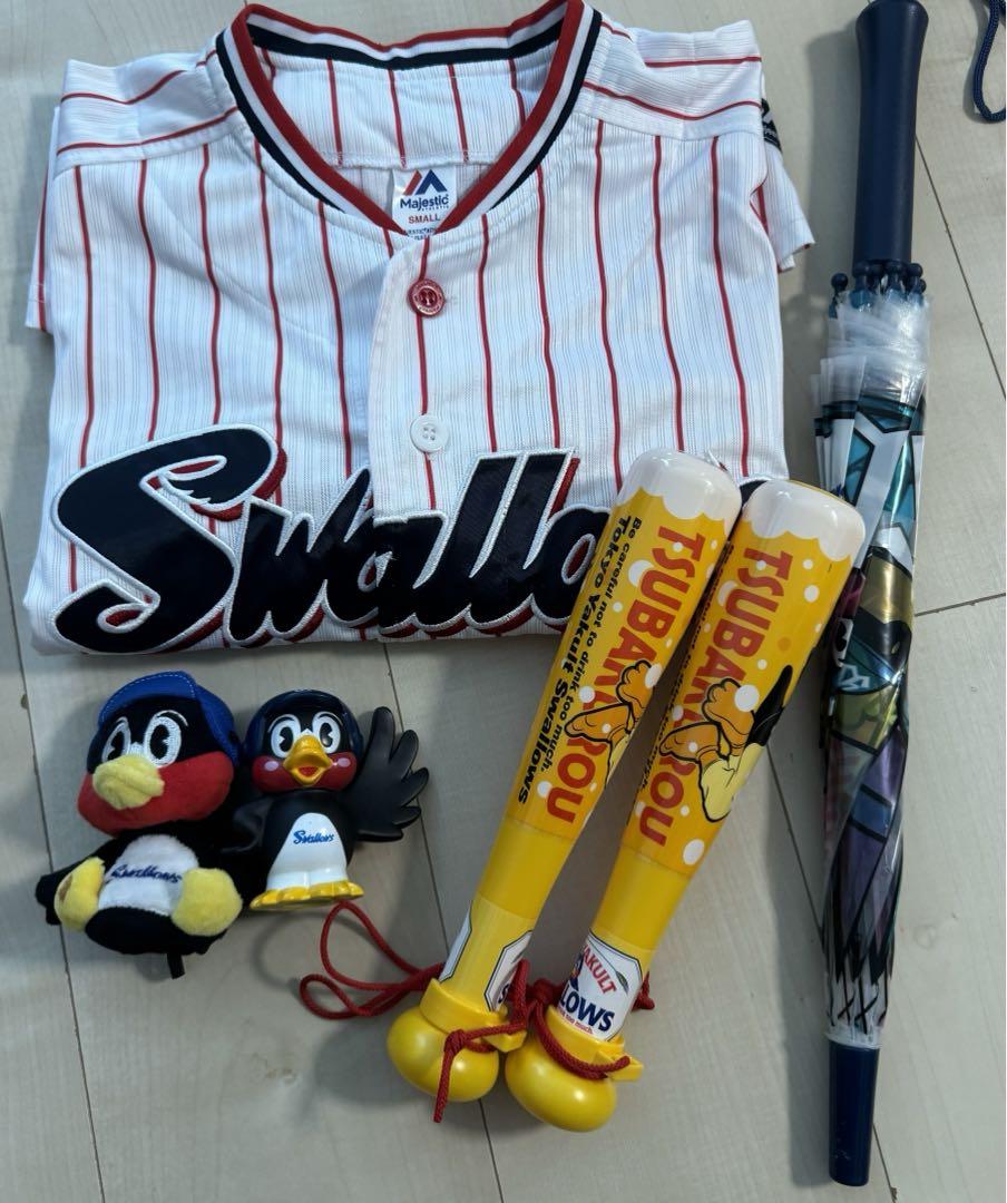 つば九郎　5点セット　ユニフォーム 傘　マスコット　TSUBAKUROU
