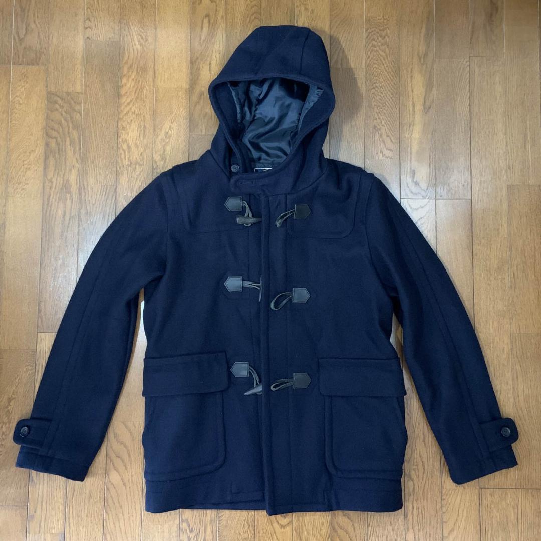 BEAMS ビームス メルトン ダッフルコート L ネイビー