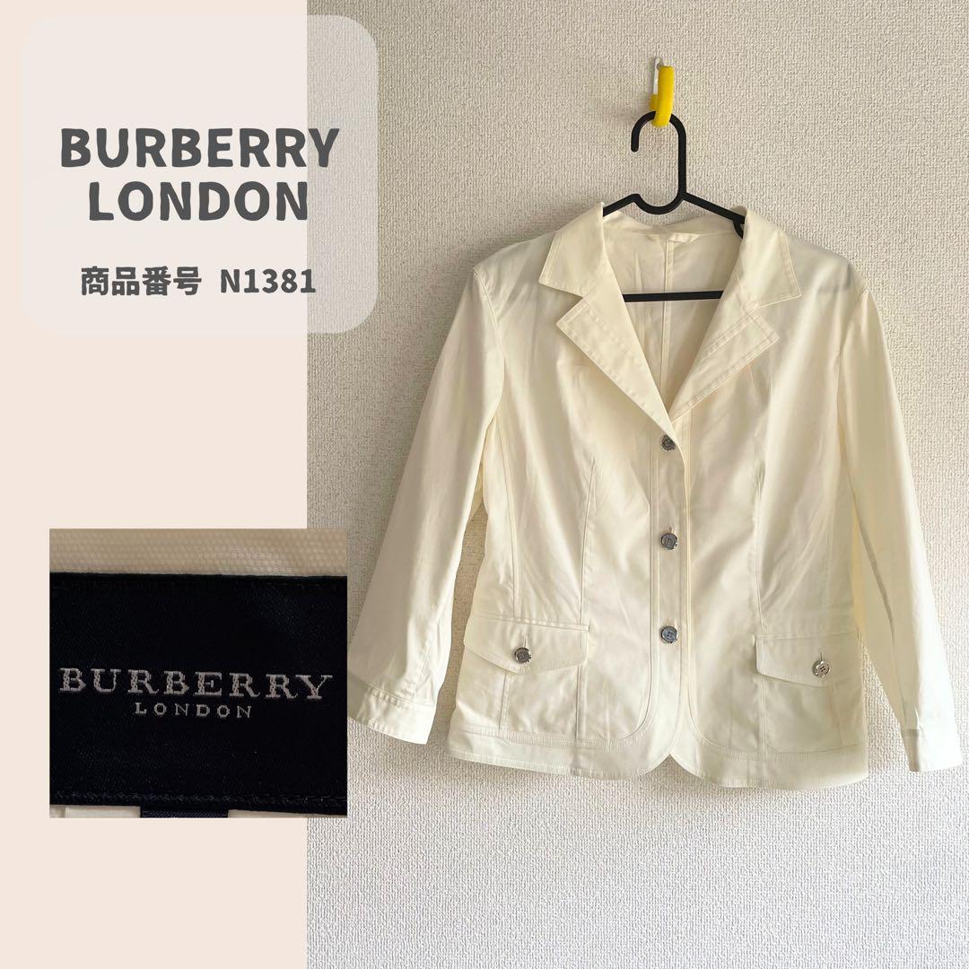BURBERRY ホワイトジャケット BURBERRY LONDON バーバリーロンドン ホワイトジャケット 38