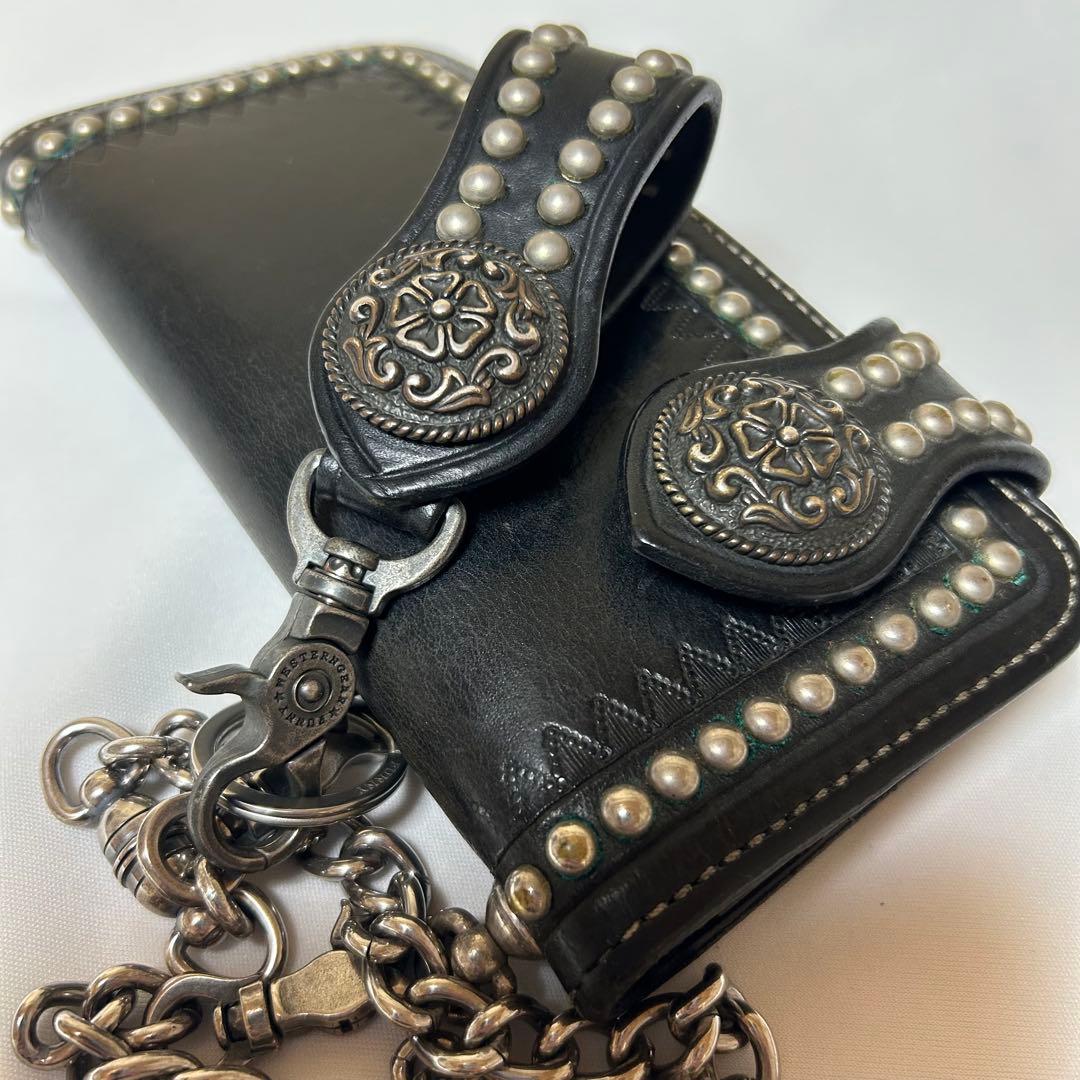 31ビクター使用 FUNNY ボールスタッズライダースウォレットセット