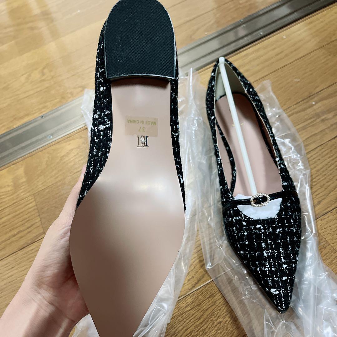 herlipto Orangery Crystal Belted Pumps