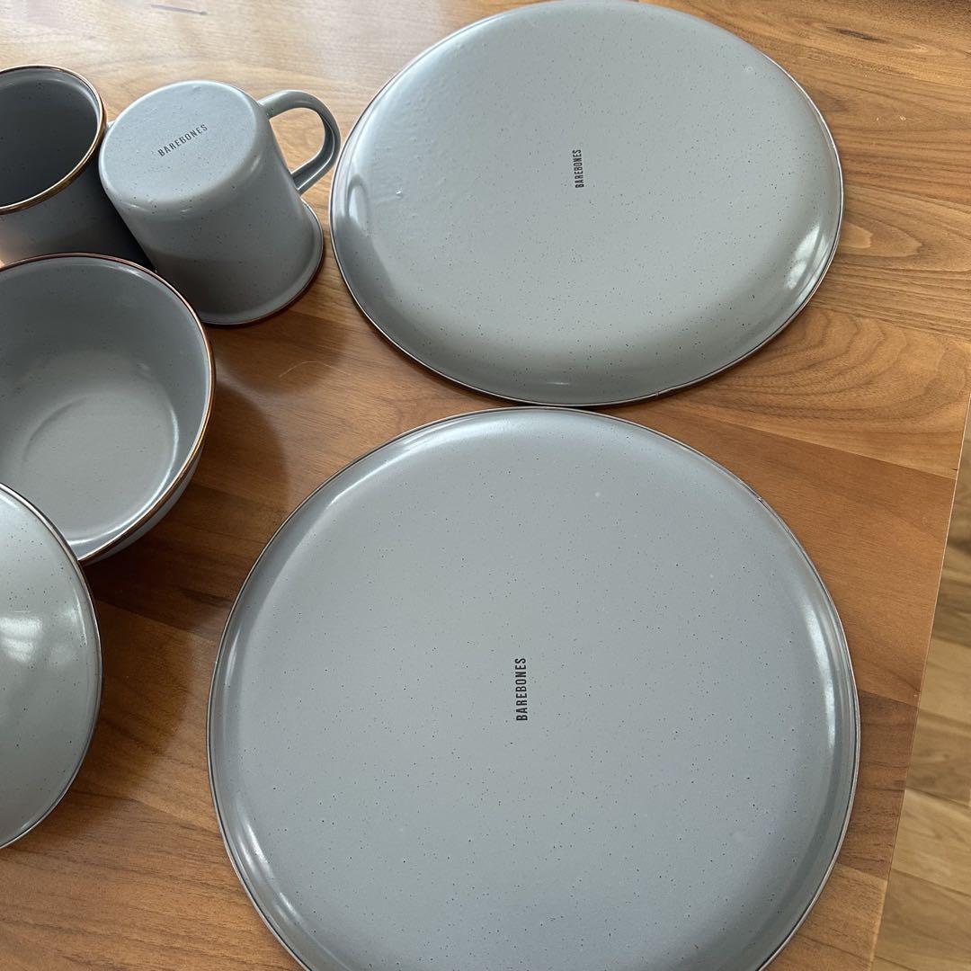 BarebonesLivingベアボーンズリビング　エナメル食器　6点セット