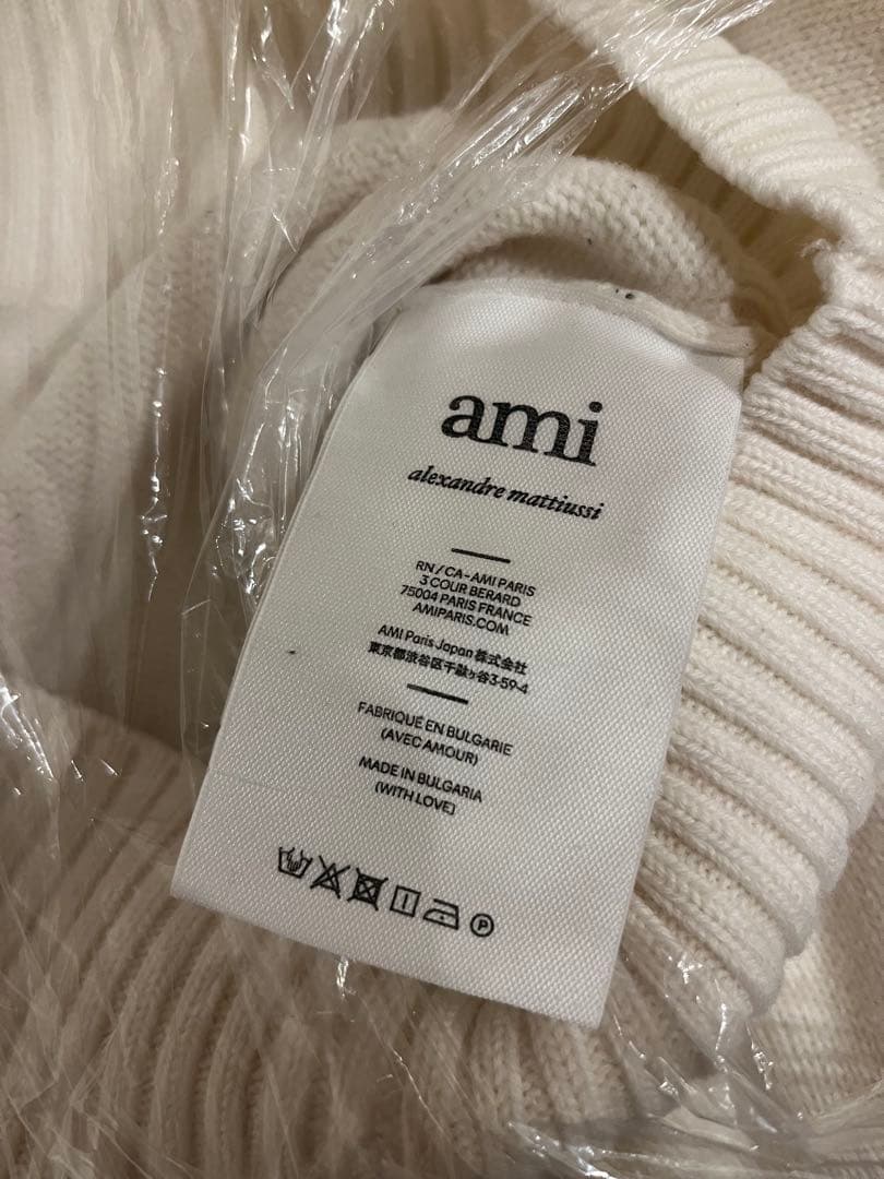 Ami Paris アミパリス 白ニット 正規品 Ami Paris アミパリス 白ニット 正規品