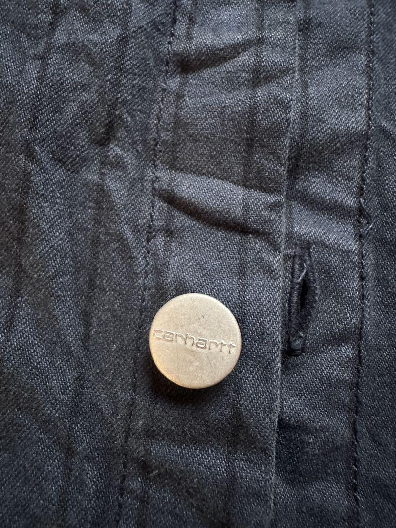 Carhartt ダークブルー ストライプジャケット Mサイズ