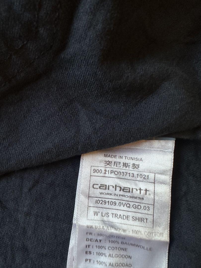 Carhartt ダークブルー ストライプジャケット Mサイズ