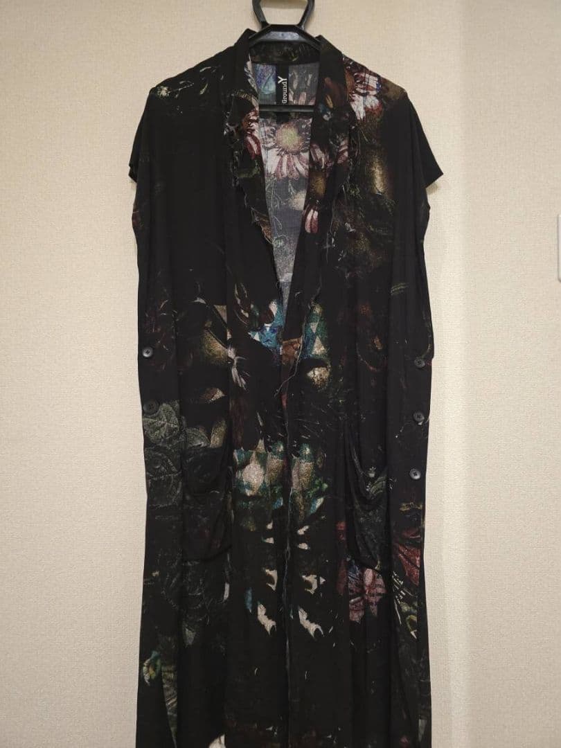 Ground Yグラウンドワイ 23ssフラワープリントテーラードポンチョベスト SIZE Ground Y