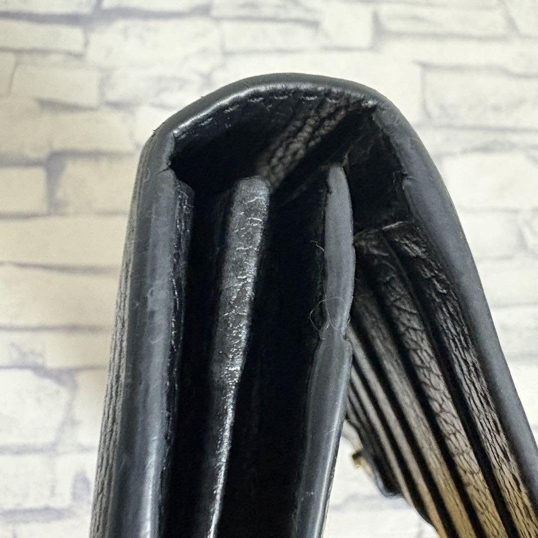 GUCCI グッチ インターロッキング 長財布 黒 箱