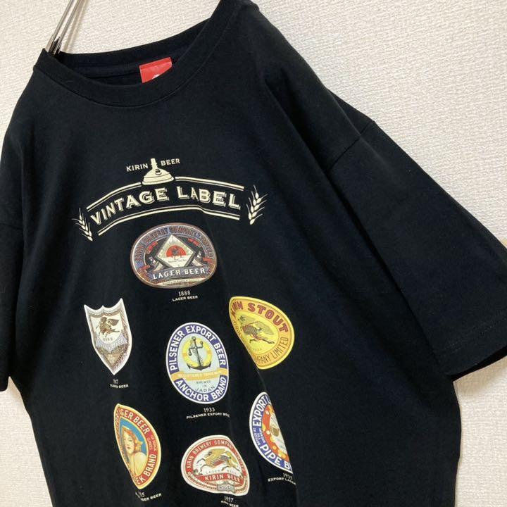 超歓迎お得 レア キリンビール 麒麟麦酒 Tシャツ 半袖 ブラック L 企業物 s5tTn-m13516659902 超激得限定SALE