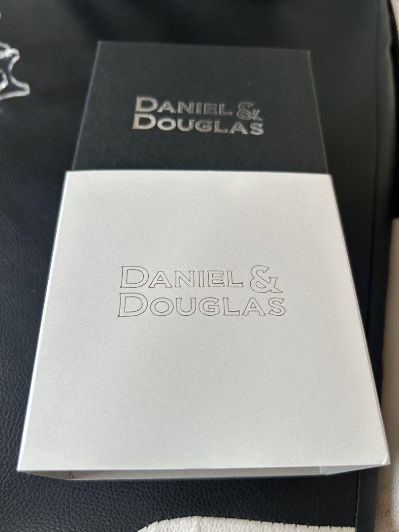 DANIEL&DOUGLAS】自動巻腕時計　スケルトン　ラバーベルト　金　黒