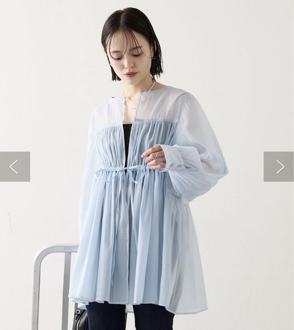 Mystic シアーティアードチュニック　タブ付き　週末のみの掲載です