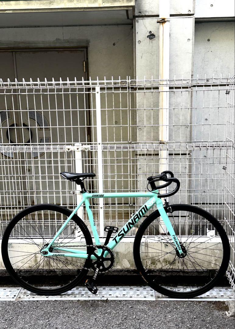 Tsunami ピストバイク ミントカラー 700C