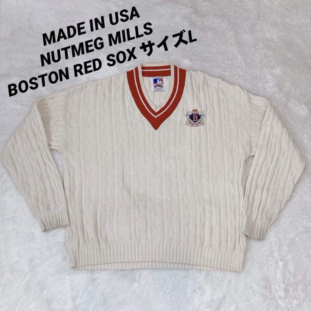 MADE IN USA NUTMEG BOSTON RED SOX サイズL