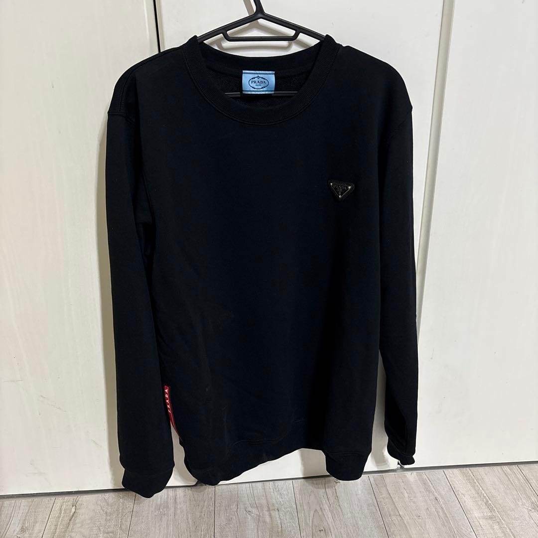 PRADA ブラック 長袖トレーナーL PRADA