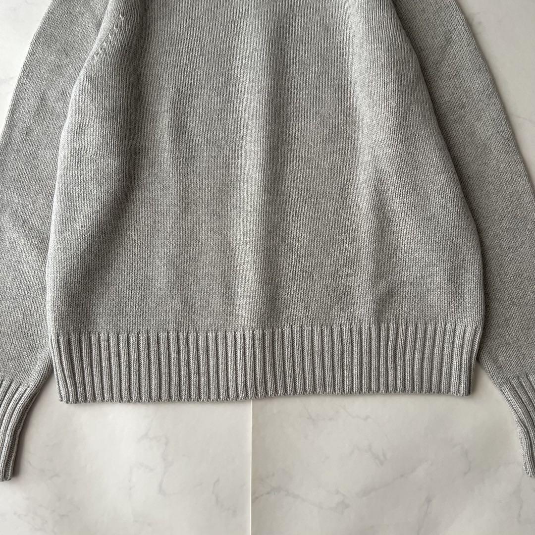 HEUGN MARTIN TURTLE NECK ニットカシミヤ ライトグレー2