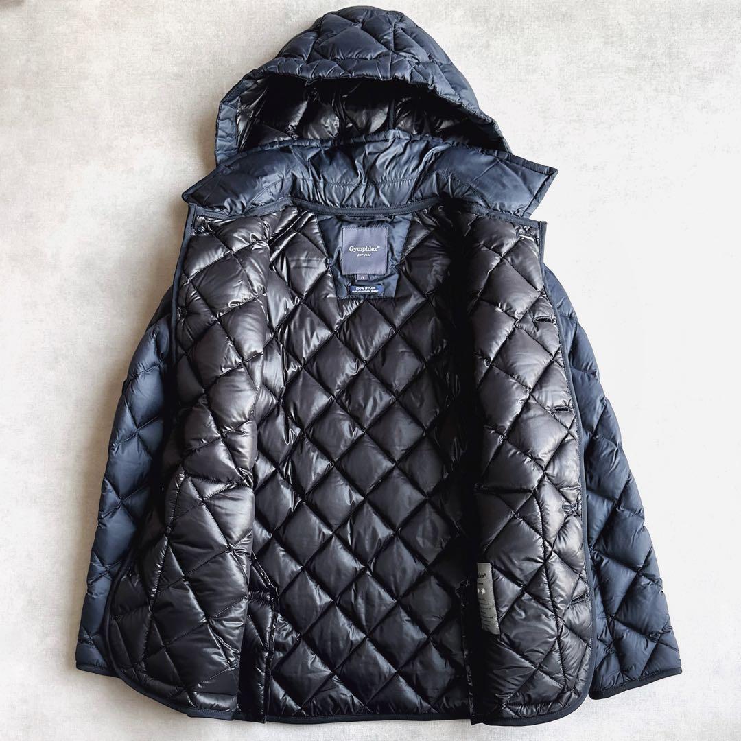 美品▲Gymphlex/キルティングダウンジャケット▲ネイビー 紺色 軽量 美品▲Gymphlex/キルティングダウンジャケット▲ネイビー 紺色 軽量