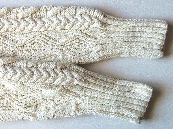 希少 ビンテージ ラルフローレン HAND KNIT コットン ケーブルニット