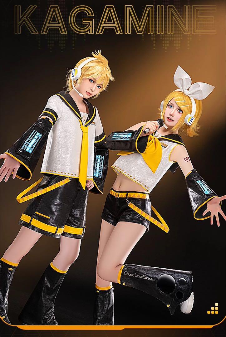 VOCALOID 鏡音リン コスプレ衣装 ボカロ プロセカ 衣装一式