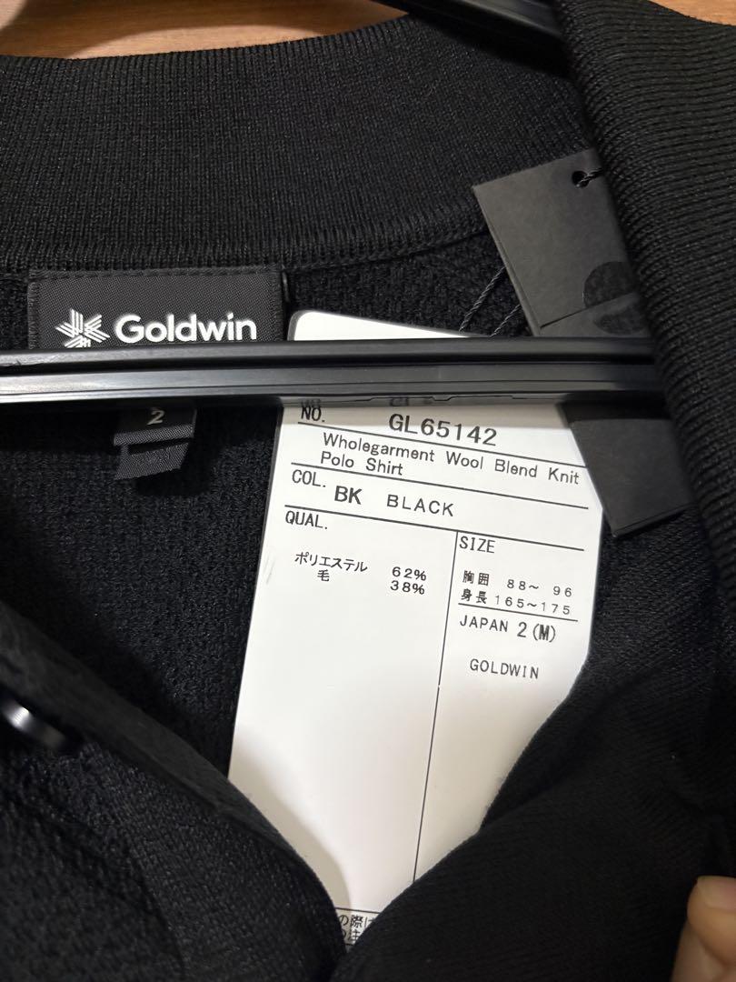 goldwin ホールガーメントウールブレンドニットポロシャツ