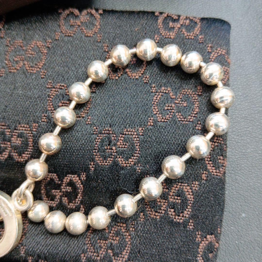 GUCCI グッチ ボールチェーン ブレスレット シルバー