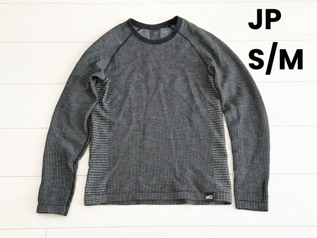 ミレー ワッフル ウール クルー BLACK/NOIRレディースMIV01915
