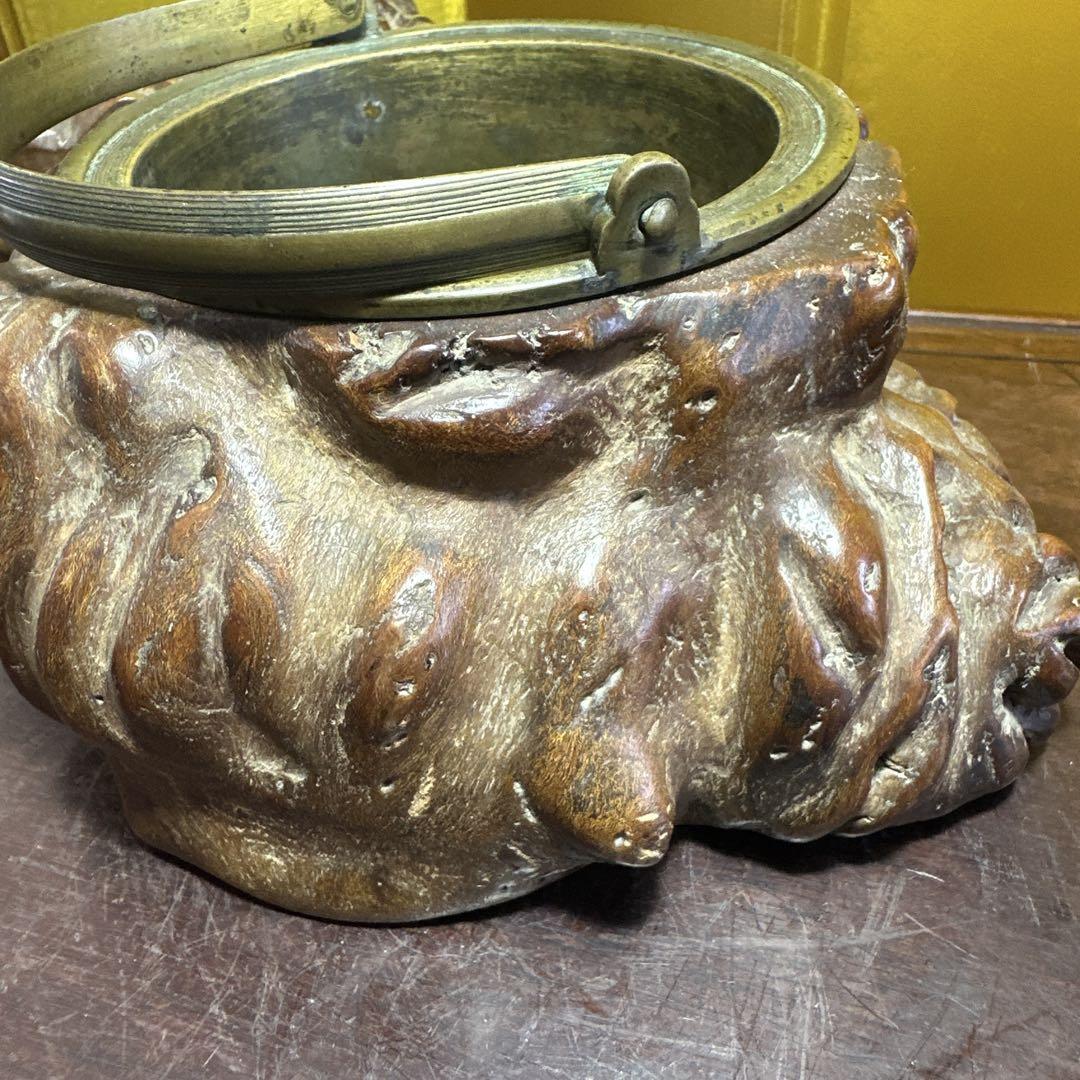 煙草盆 ，煙管，煙具，置物，インテリア，骨董品，金属製蓋付き