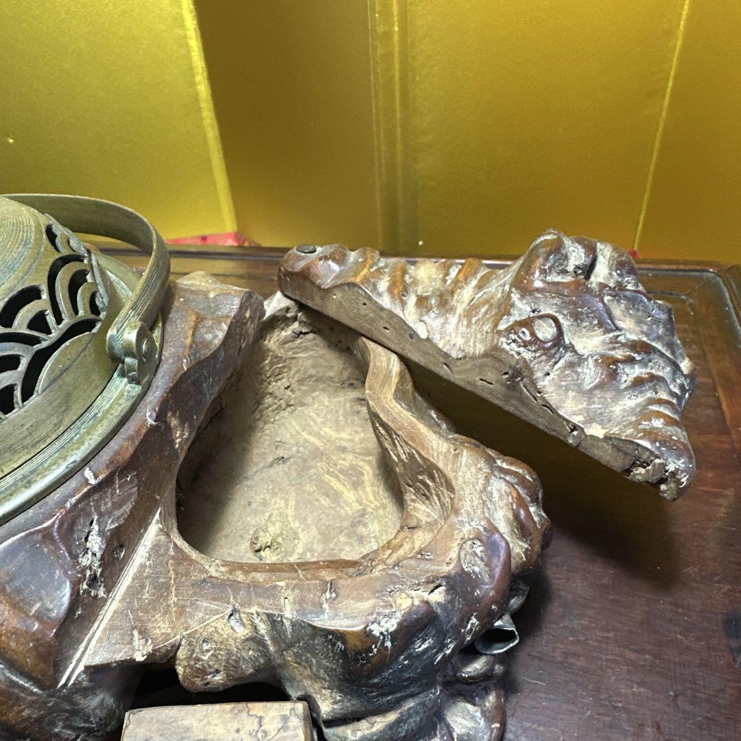 煙草盆 ，煙管，煙具，置物，インテリア，骨董品，金属製蓋付き