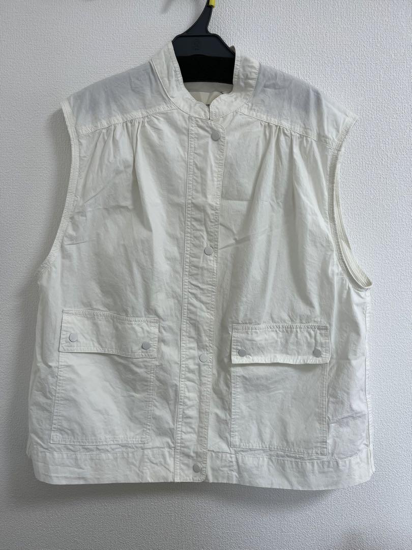 Flappocket Cotton Vest ホワイト todayful 国産品 65.0%OFF promenu.sk
