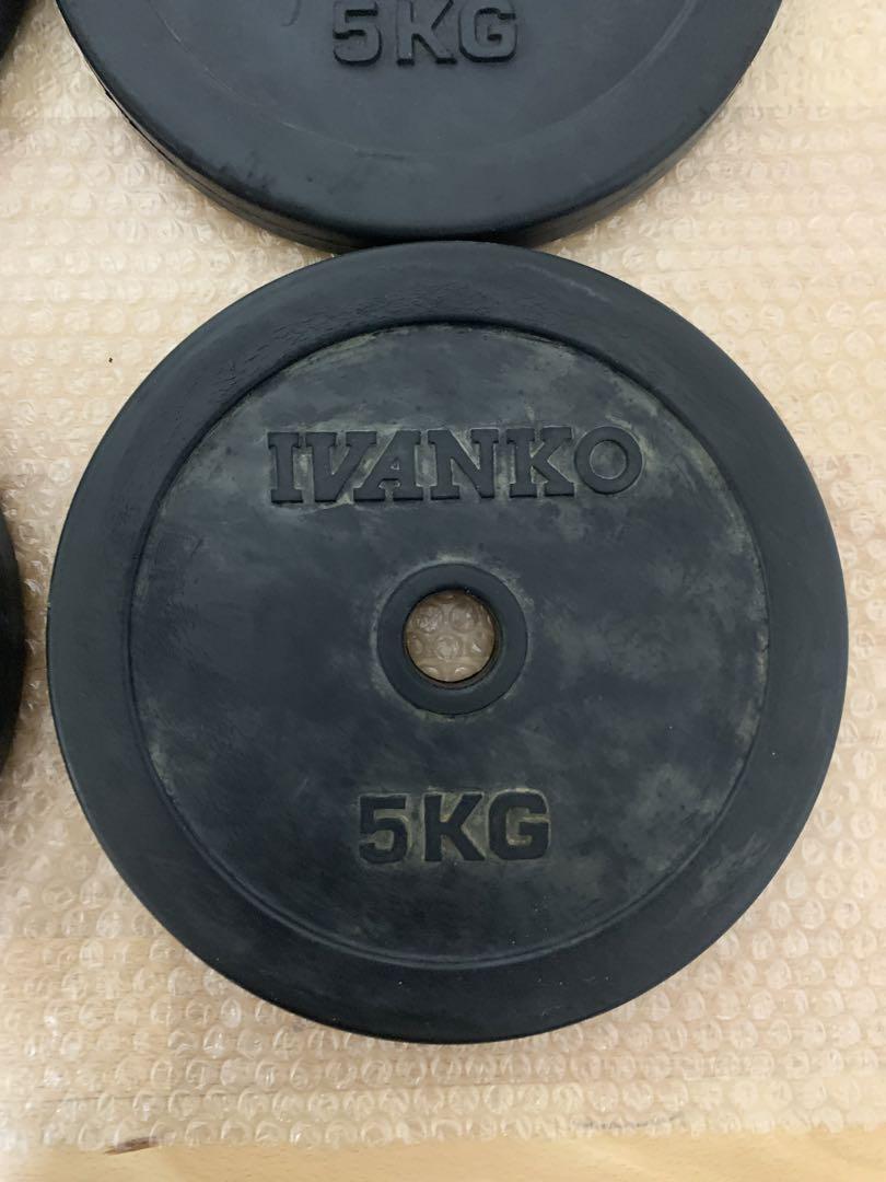 早い者勝ち IVANKO 5kgプレート4枚 28mm 用