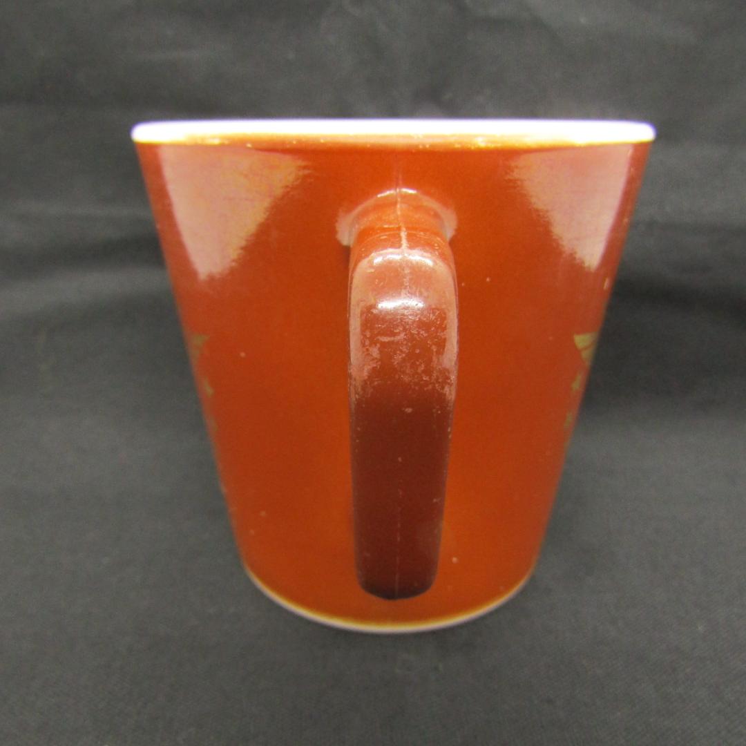 Pyrex マグ イーグル ゴールドプリント 1960年代 赤