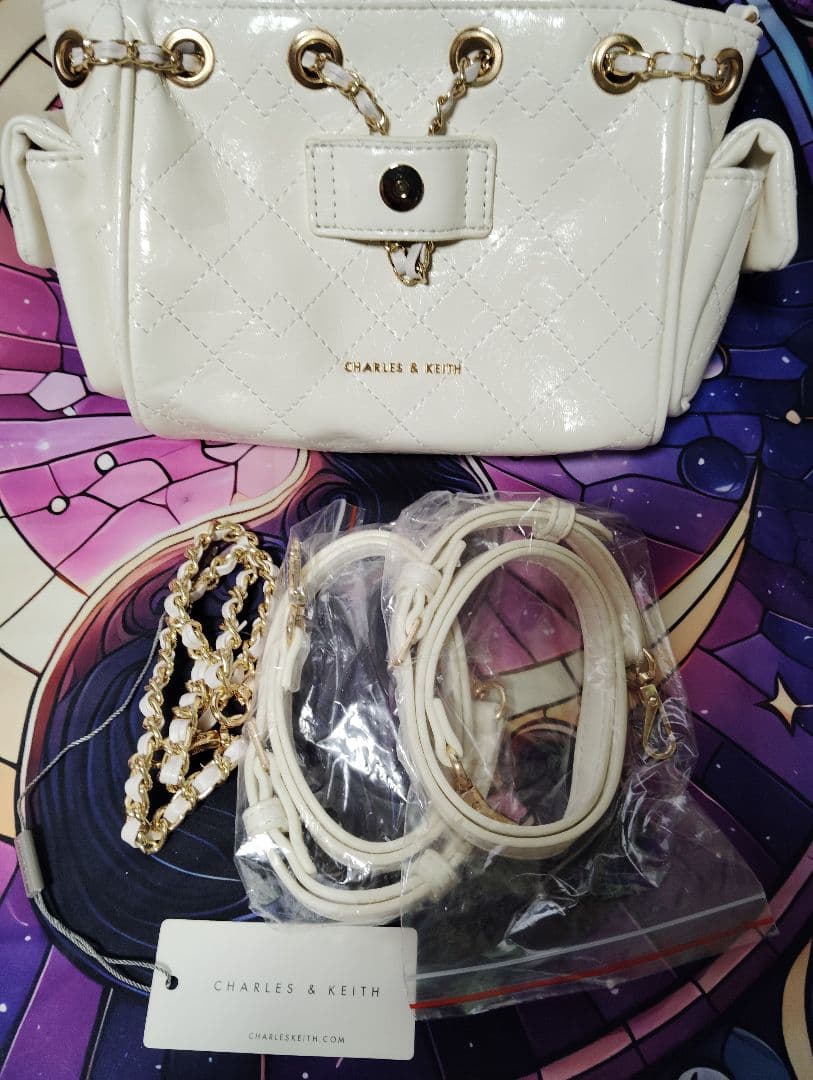 CHARLES&KEITH ドゥオ ツーウェイフロントフラップバックパック