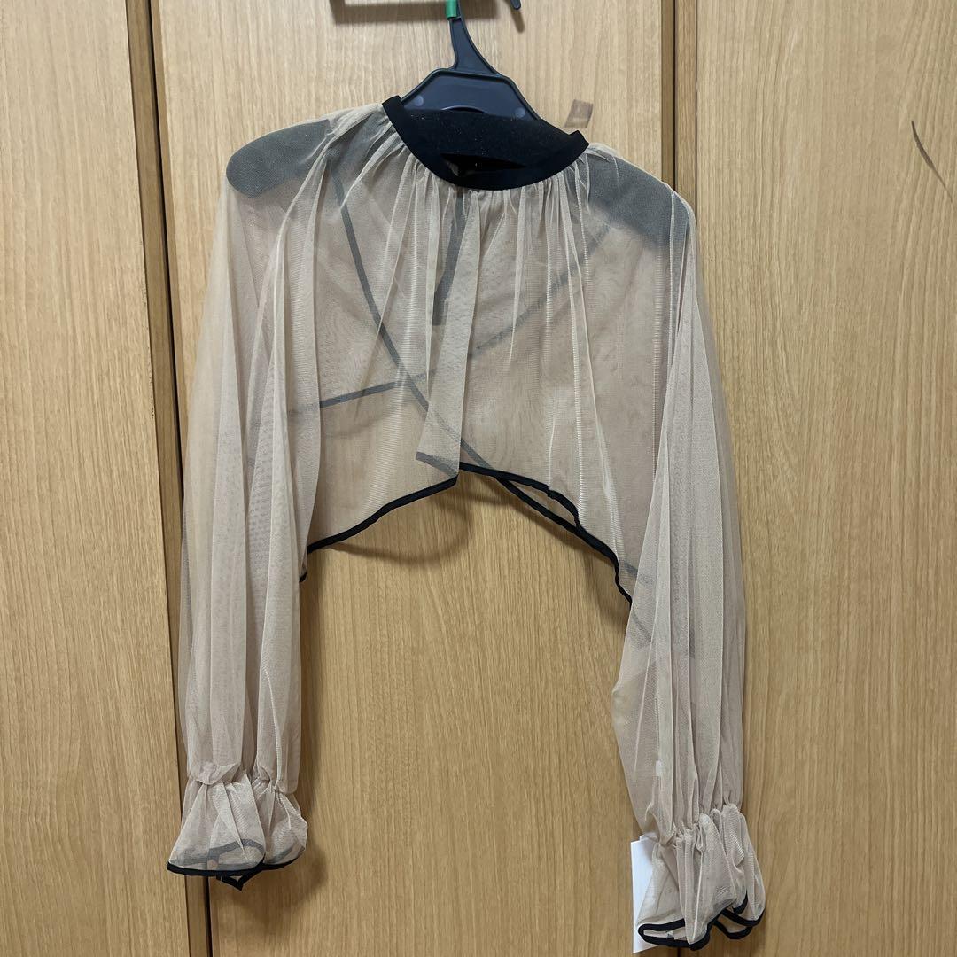 ameri 2WAY VEIL TULLE TOP チュールトップス