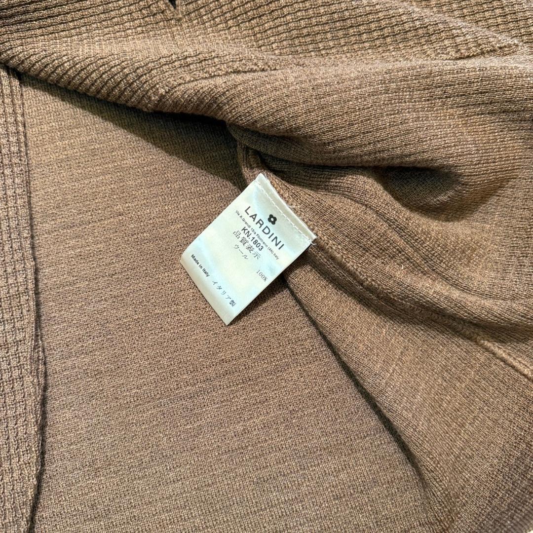 国内正規新品 LARDINI ラルディーニ 編み柄ニットジャケット L