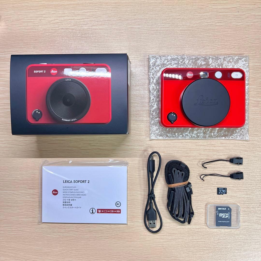 【ほぼ未使用、フィルム付】Leica SOFORT2 レッド