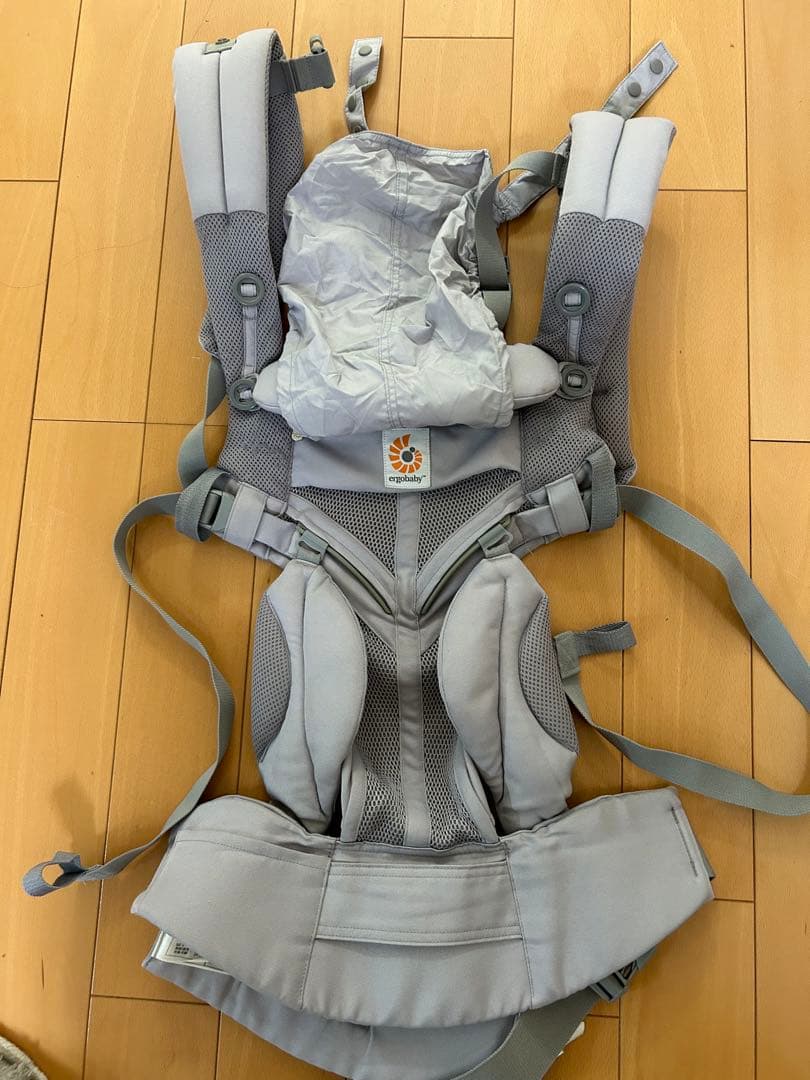 美品　オムニ360 エルゴ　抱っこひも　シャンブレー 美品エルゴベビー オムニ360 クールエア メッシュ シャンブレー 抱っこ紐