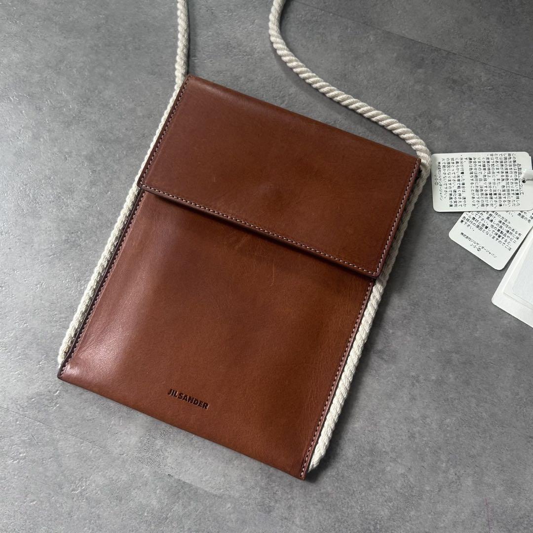 【定価5.7万❗️】jil sander leather shouler bag