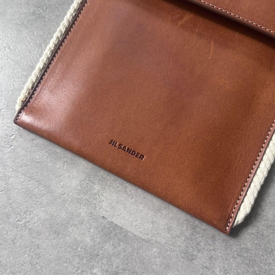 【定価5.7万❗️】jil sander leather shouler bag