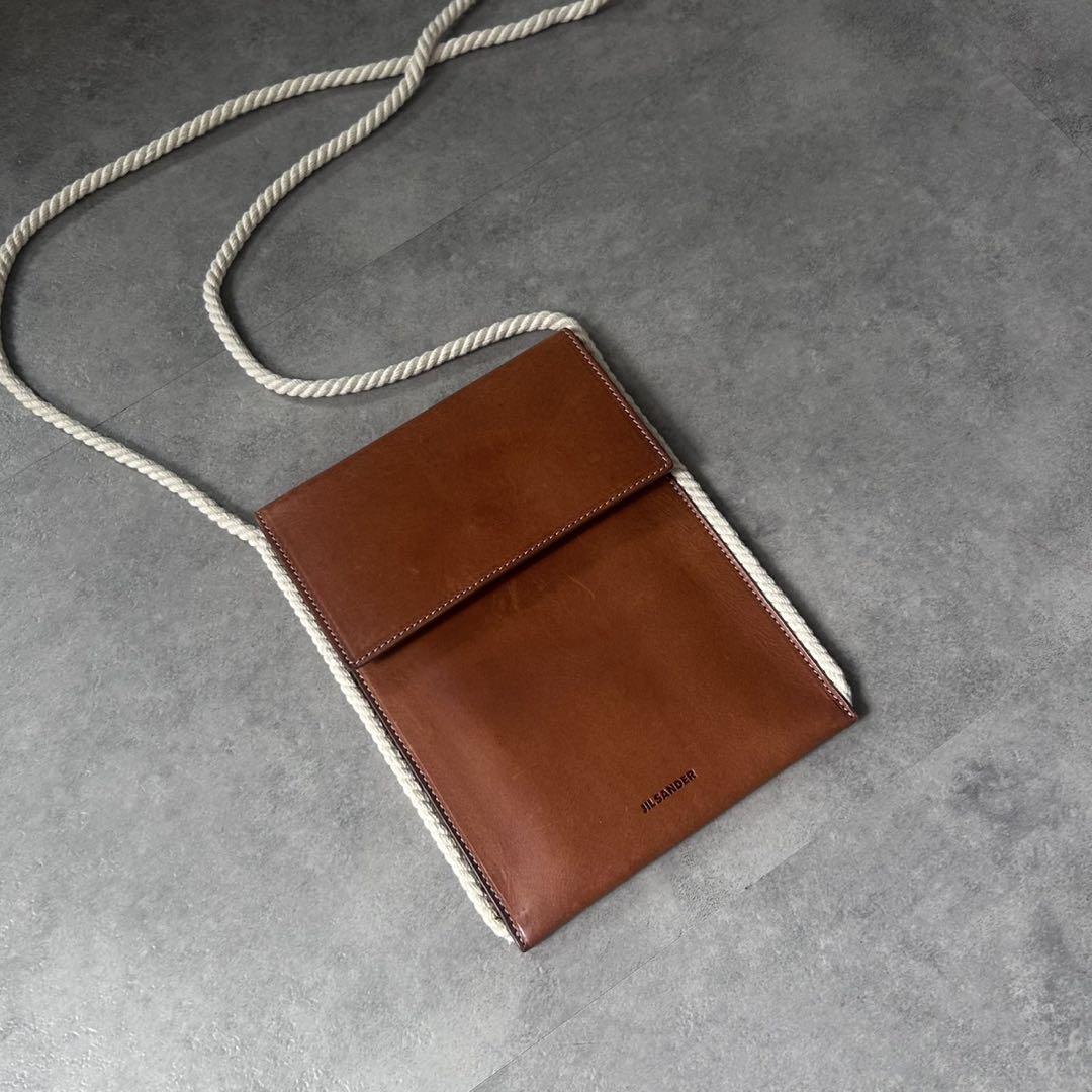 【定価5.7万❗️】jil sander leather shouler bag
