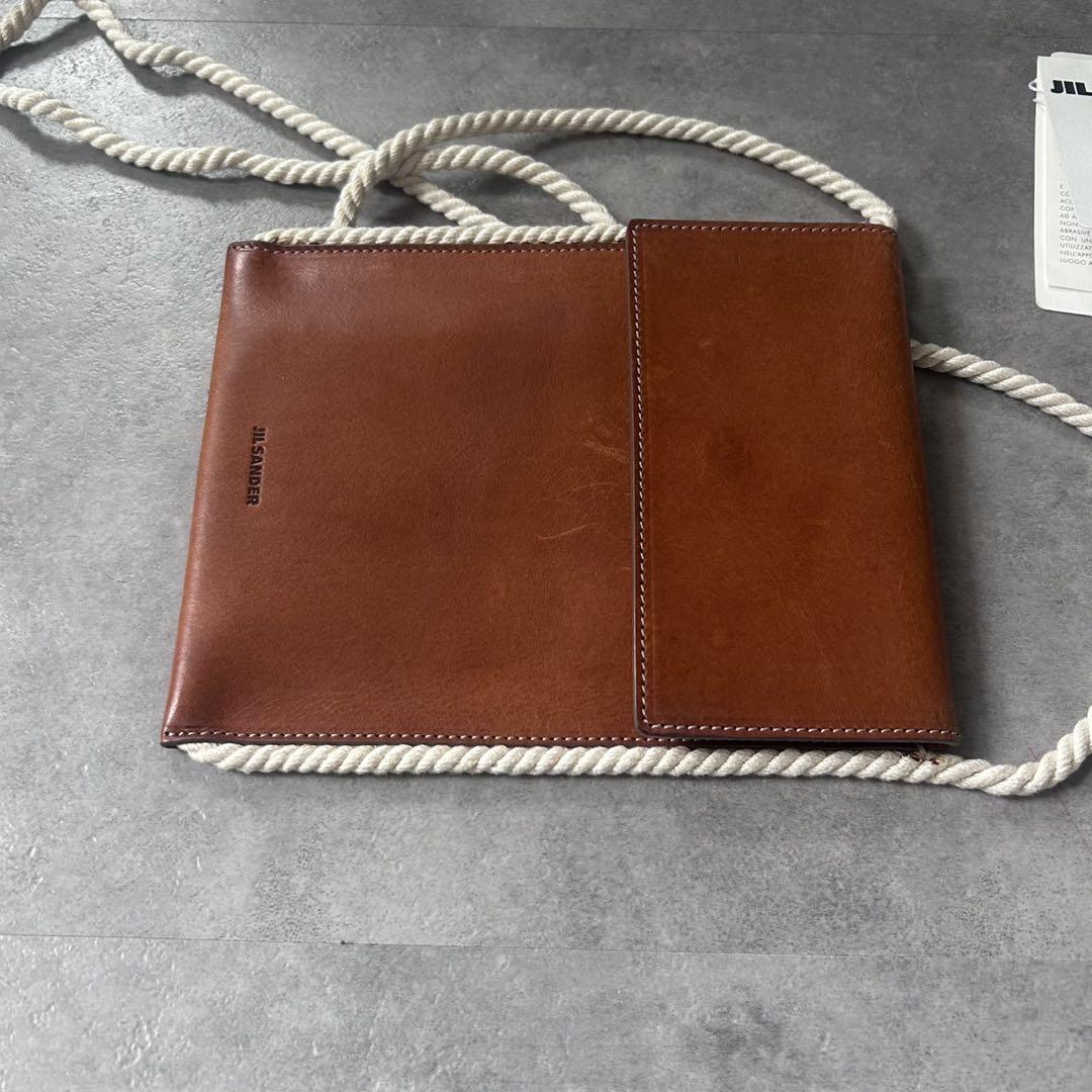 【定価5.7万❗️】jil sander leather shouler bag