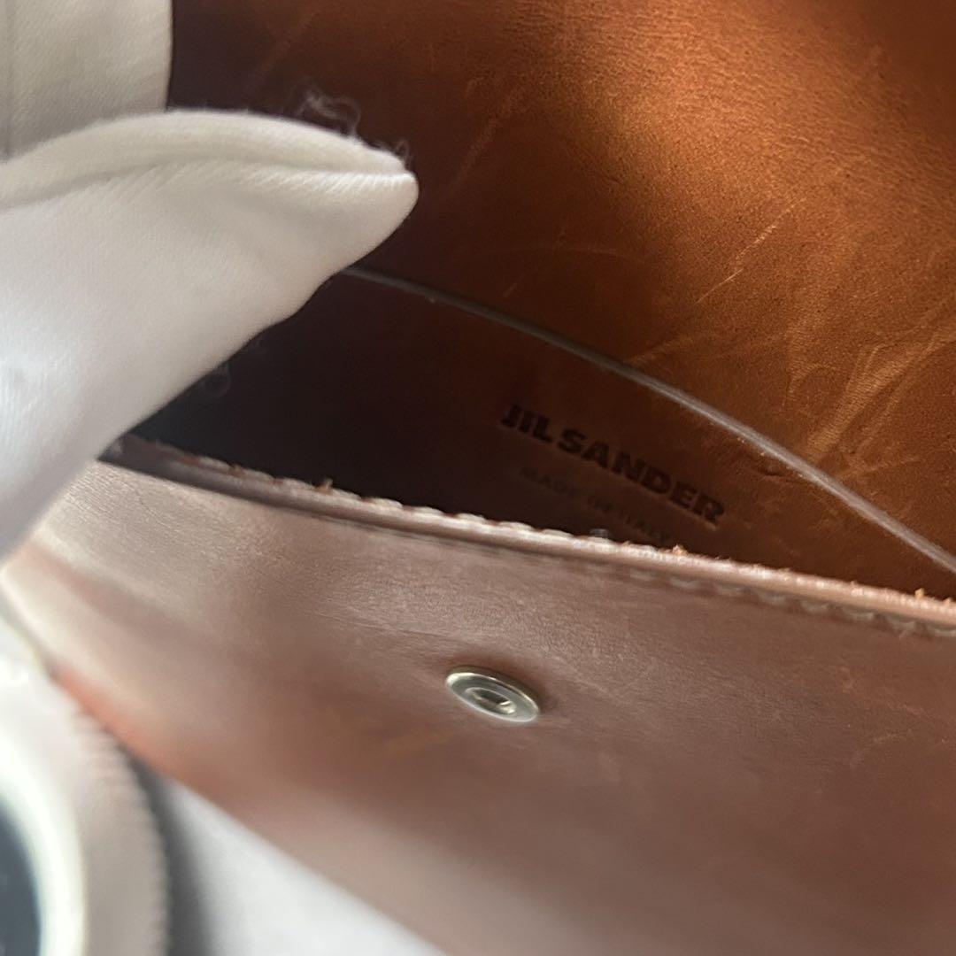 【定価5.7万❗️】jil sander leather shouler bag