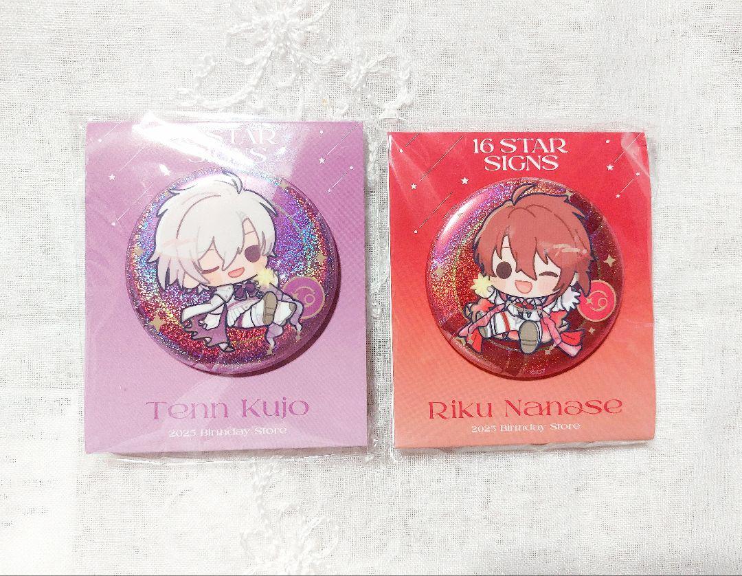 アイナナ バースディストア 九条天 七瀬陸 缶バッジ アイナナ バースデー ストア 缶バッジ A B 七瀬 陸 九条 天 各1
