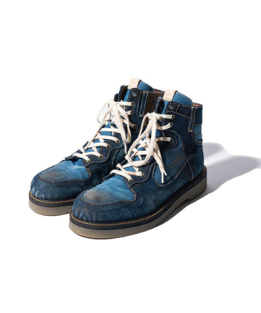 新品/グラム Glamb/汚し・ダメージ加工 デニムブーツ/25.5㎝、26