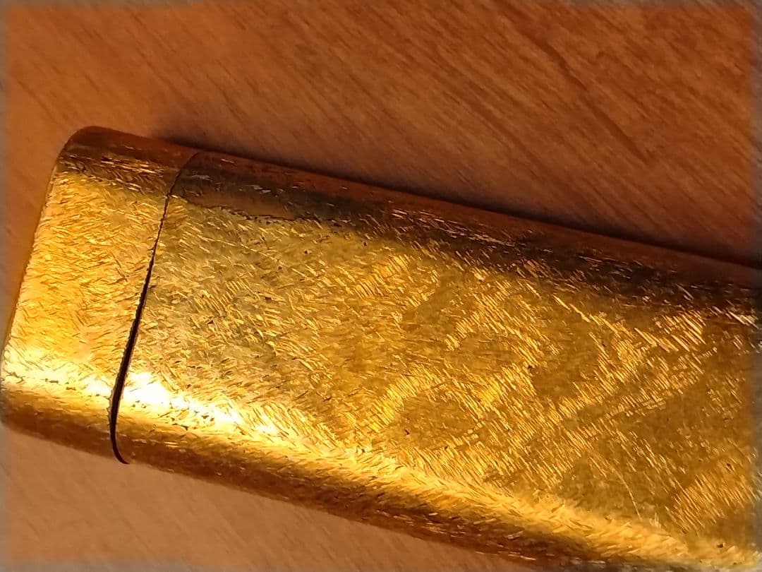ヴィンテージ カルティエ 金箔柄 ライター 着火未確認 ヴィンテージ カルティエ 金箔柄 ライター 着火未確認