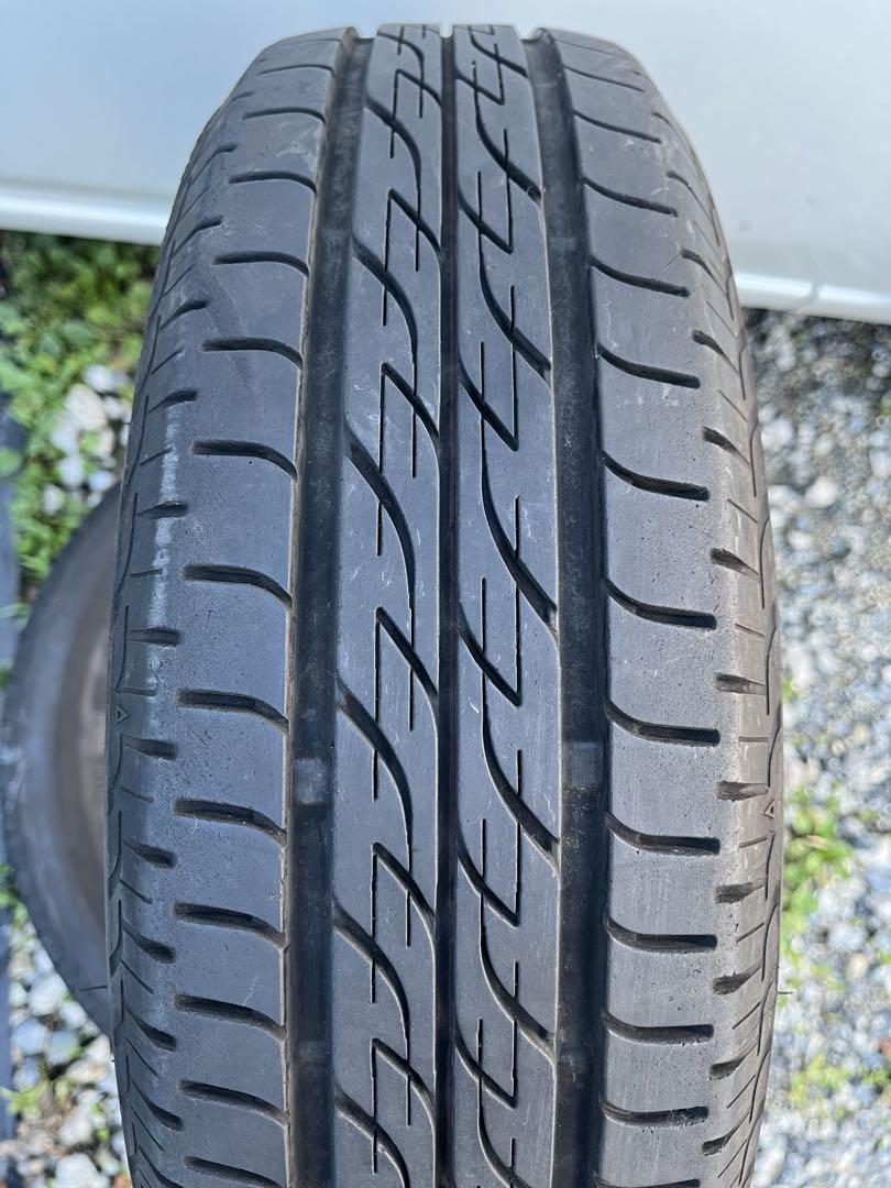 送料込み155/65r14ブリヂストン　ネクストリー4本セットバリ山