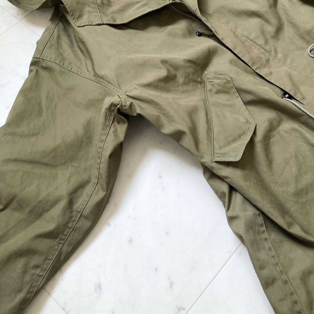 美品 ウィムガゼット キルトジャケット付きモッズコート カーキ 美品 ウィムガゼット キルトジャケット付きモッズコート カーキ