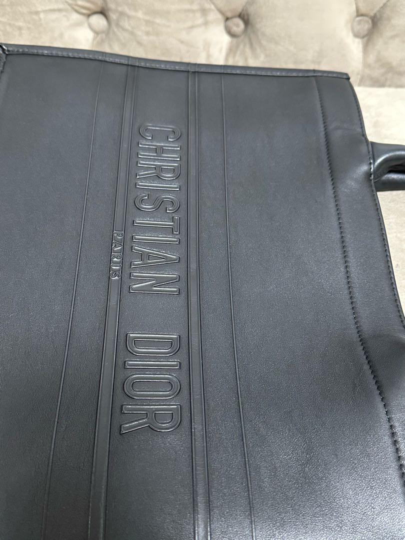 極上美品✨DIOR ブックトート ミディアム レザー トートバッグ ブラック