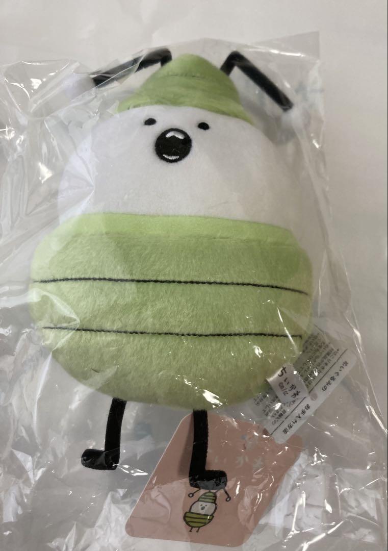 ナガノキャラクターズ　ぽてたまぬいぐるみ　キメラ　虫・黄緑