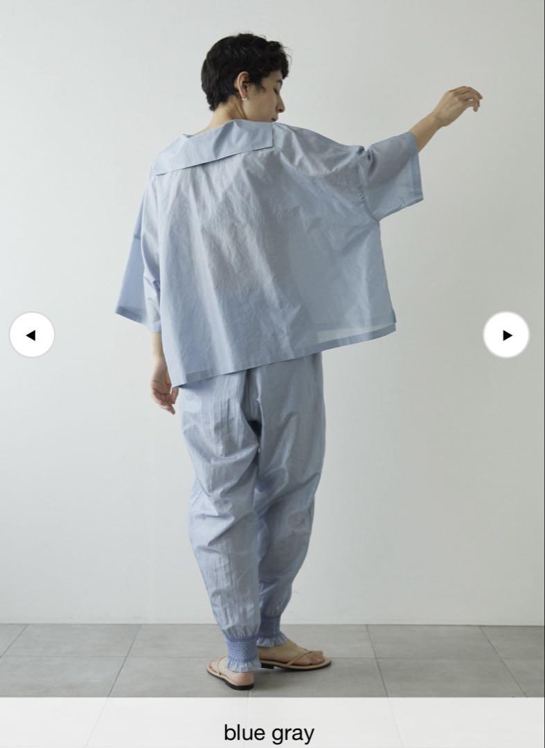 humoresque sailor collar blouse blueトップス