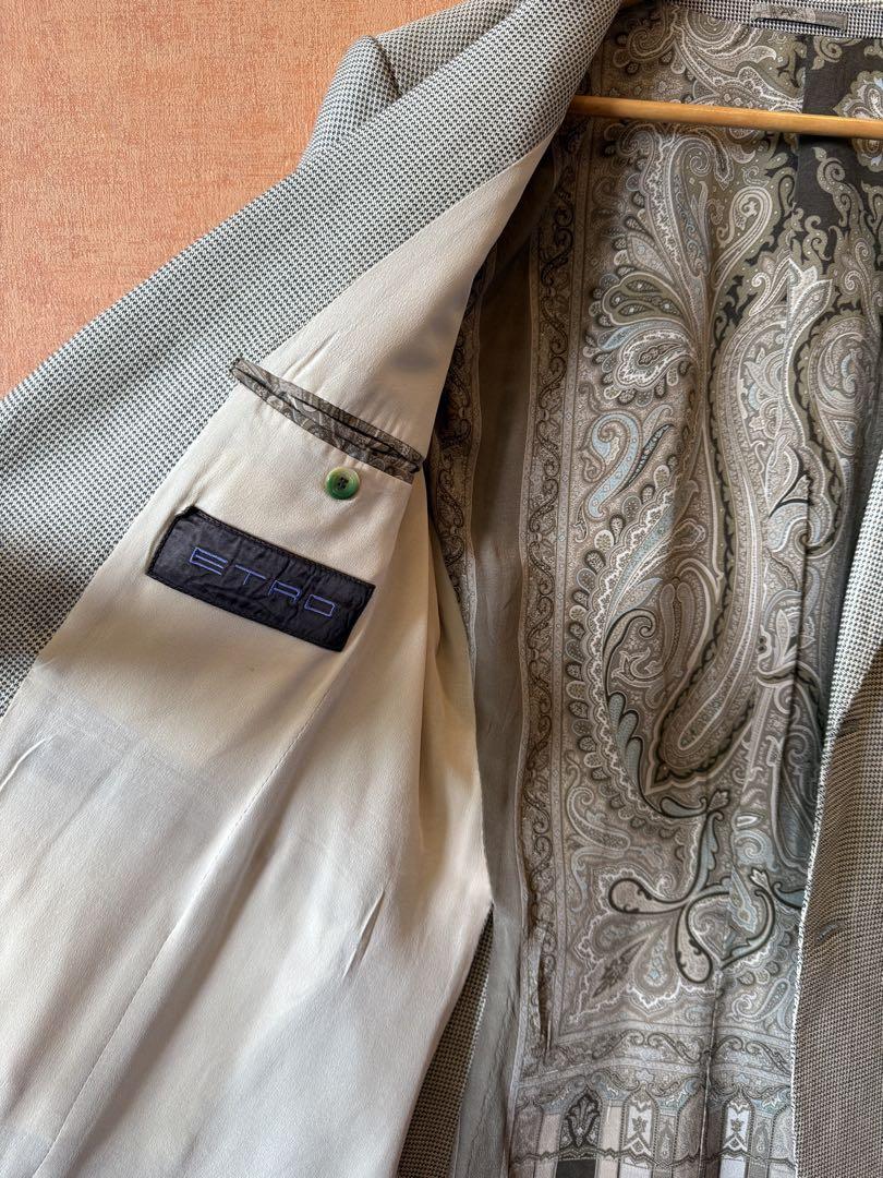ETRO エトロ　メンズスーツ　ジャケット　ベージュ